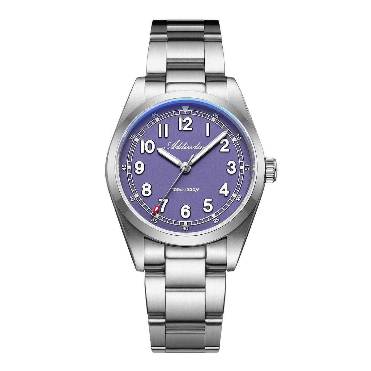 Orologio al quarzo ADDIESDIVE da 36 mm con movimento Super 2035 AD2521 Viola