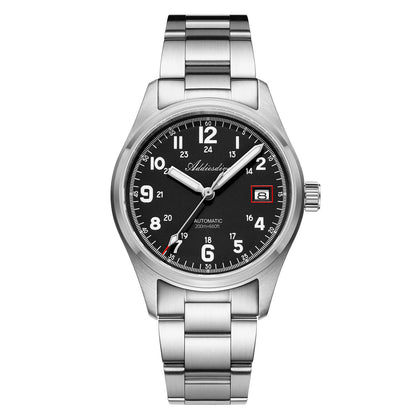 🔥SALDI D'AUTUNNO 🔥ADDIESDIVE 39mm Orologio Explore NH35 Automatico AD2070 nero Cinturino in acciaio
