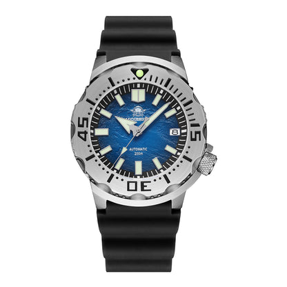 ★Speciali settimanali★ADDIESDIVE Orologio Subacqueo OceanMonster AD2047 Cinturino in silicone nero