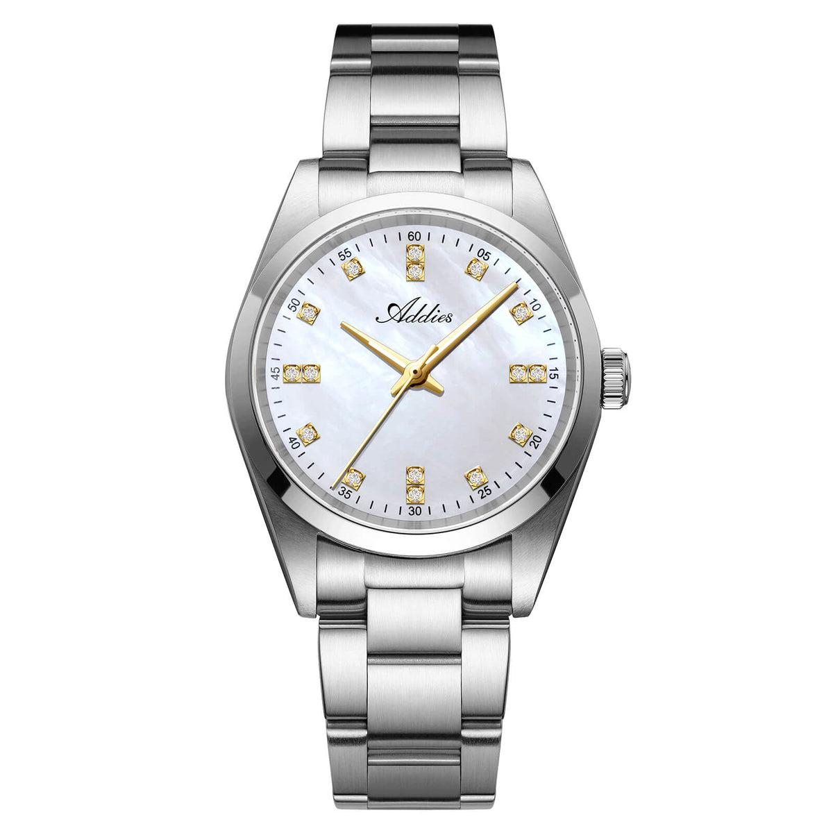 Orologio da donna di lusso Addies al quarzo in acciaio inox, 31 mm (AW25909)