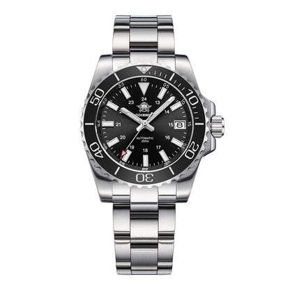 ★Saldi Anniversario★Orologio subacqueo automatico da uomo ADDIESDIVE con vetro zaffiro sintetico AD2504 Nero