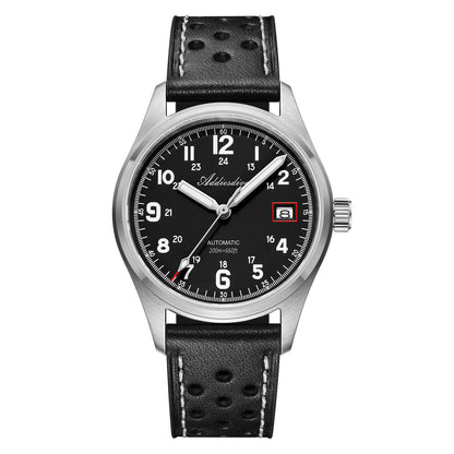 🔥SALDI D'AUTUNNO 🔥ADDIESDIVE 39mm Orologio Explore NH35 Automatico AD2070 nero Cinturino in pelle