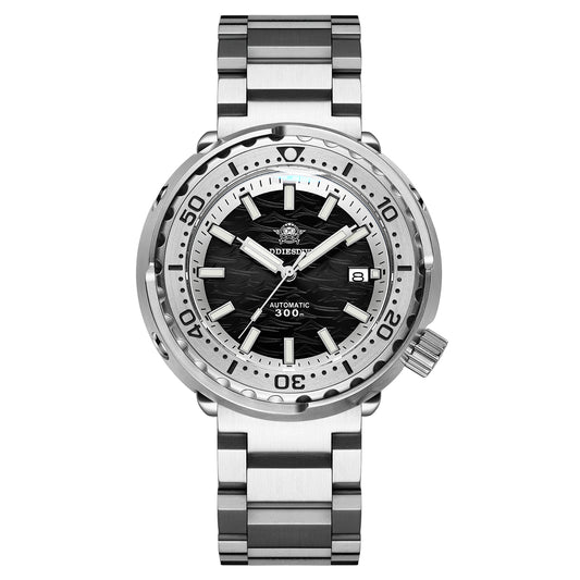★Speciale Capodanno★ Orologio automatico Addiesdive con cinturino in acciaio inossidabile, AD2098 Nero