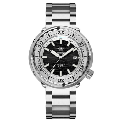 ★Speciale Capodanno★ Orologio automatico Addiesdive con cinturino in acciaio inossidabile, AD2098 Nero