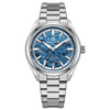 AddiesKIN 40mm Orologio Automatico di Lusso con Quadrante in Titanio Cristallizzato e Movimento Miyota 9015 (Modello K006) Azzurro