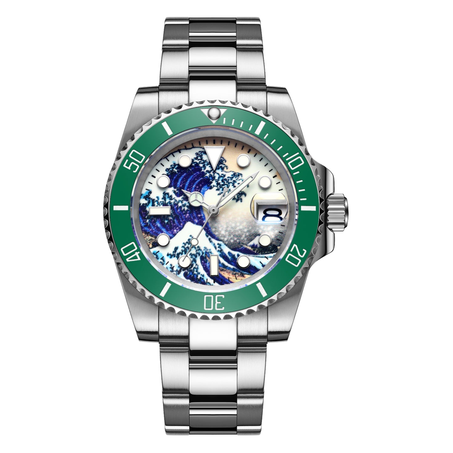 ADDIESDIVE Orologio Subacqueo Great Wave Sub (H3AC-Surf) verde
