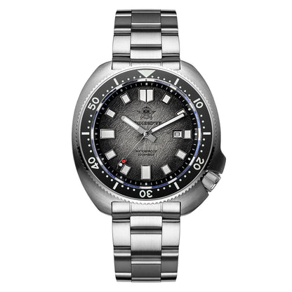 ★Saldi Anniversario★Addiesdive Turtle Orologio subacqueo al quarzo da uomo con cristallo di zaffiro AD2511 Grigio
