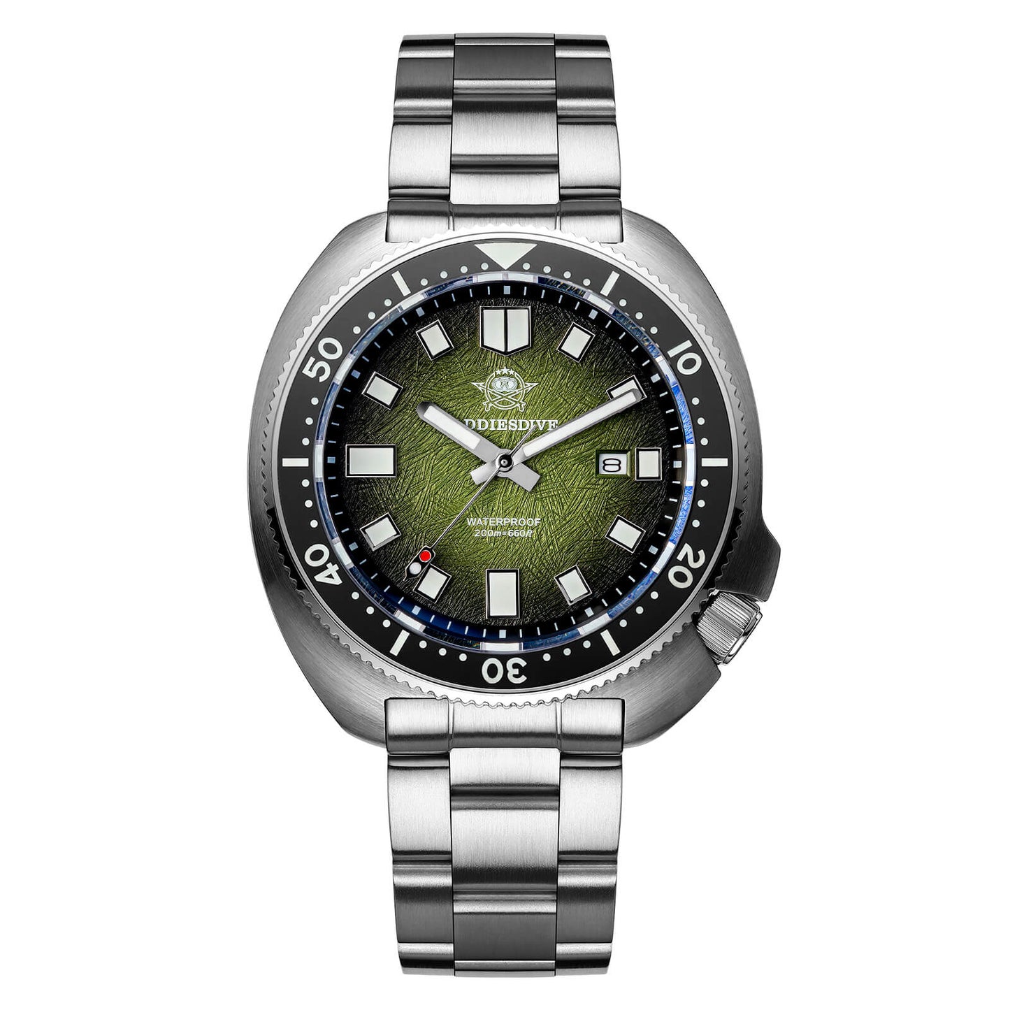 ★Saldi Anniversario★Addiesdive Turtle Orologio subacqueo al quarzo da uomo con cristallo di zaffiro AD2511 Verde