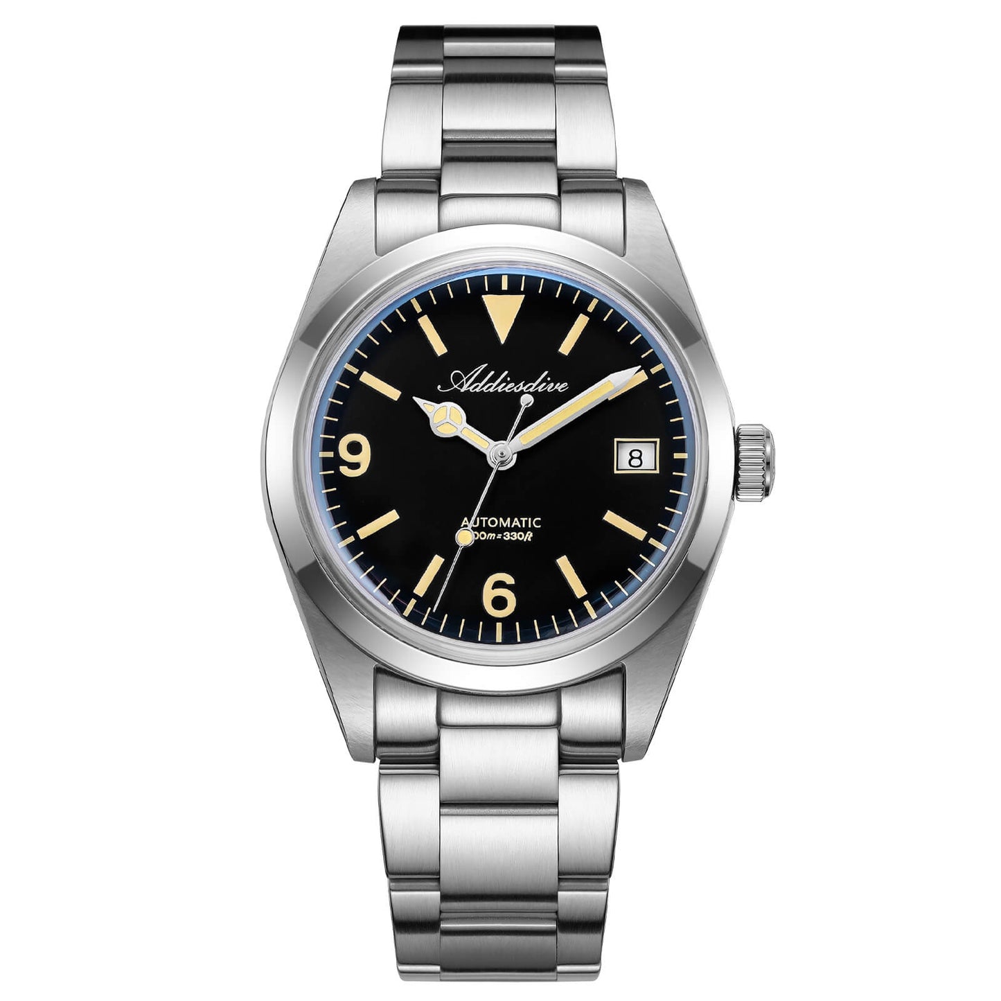 Orologio ADDIESDIVE 36mm AD2556 Automatico Stile Explorer con Movimento ST2130 e Vetro Zaffiro Bombato