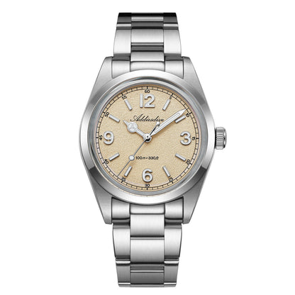 ★Saldi Anniversario★Orologio da campo al quarzo ADDIESDIVE 36mm VH31 AD2518 Giallo — BGW9 Blu Lume