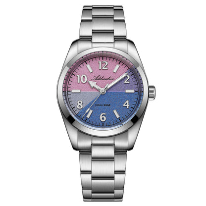 🔥SALDI D'AUTUNNO 🔥 Orologio al quarzo ADDIESDIVE da 36 mm con quadrante a blocchi di colore AD2555 vetro zaffiro Blu navy
