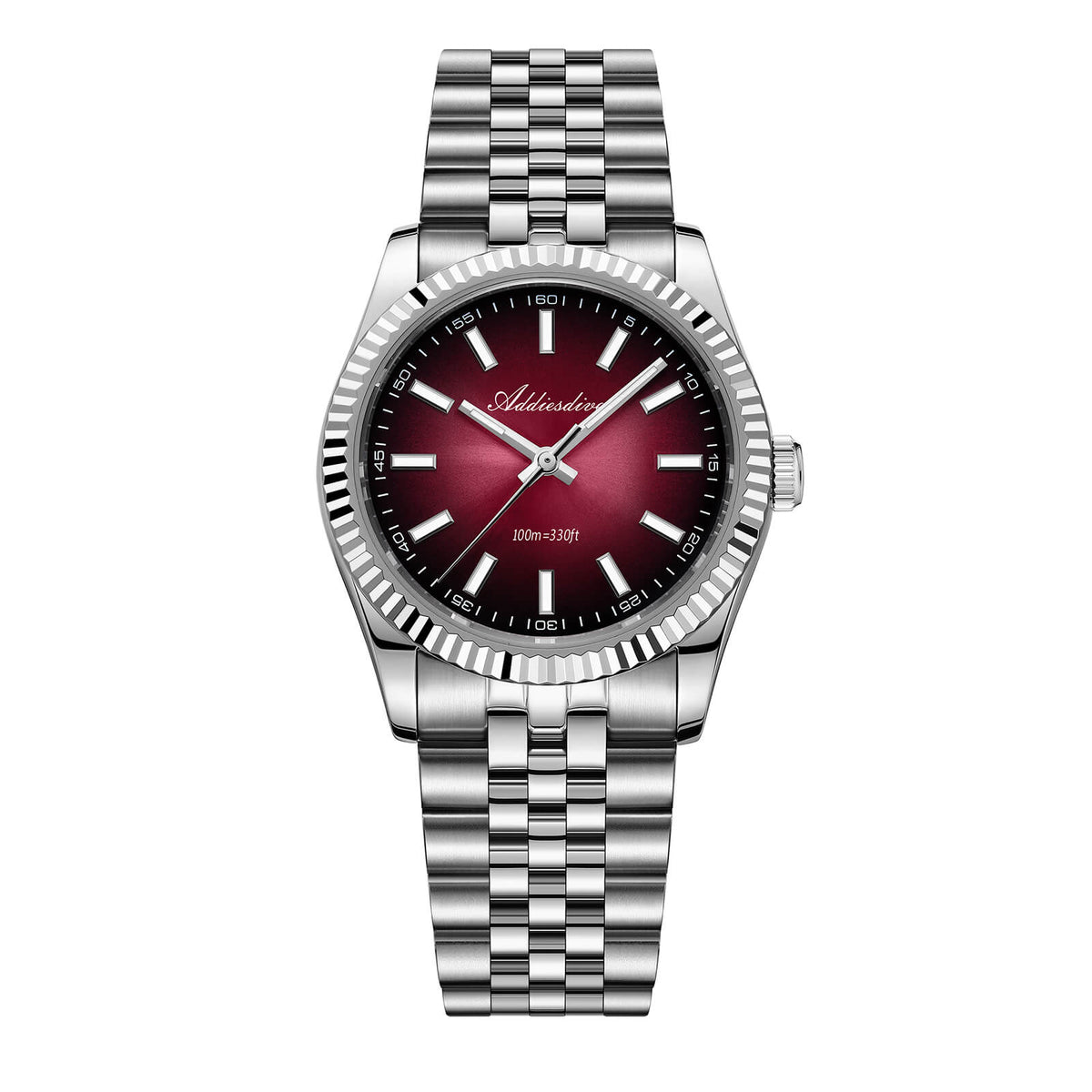 ★Saldi Anniversario★ADDIESDIVE 36mm DJ Homage Orologio da uomo AD2073 rosso verde