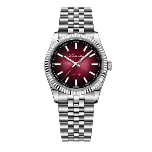 ★Saldi Anniversario★ADDIESDIVE 36mm DJ Homage Orologio da uomo AD2073 rosso verde