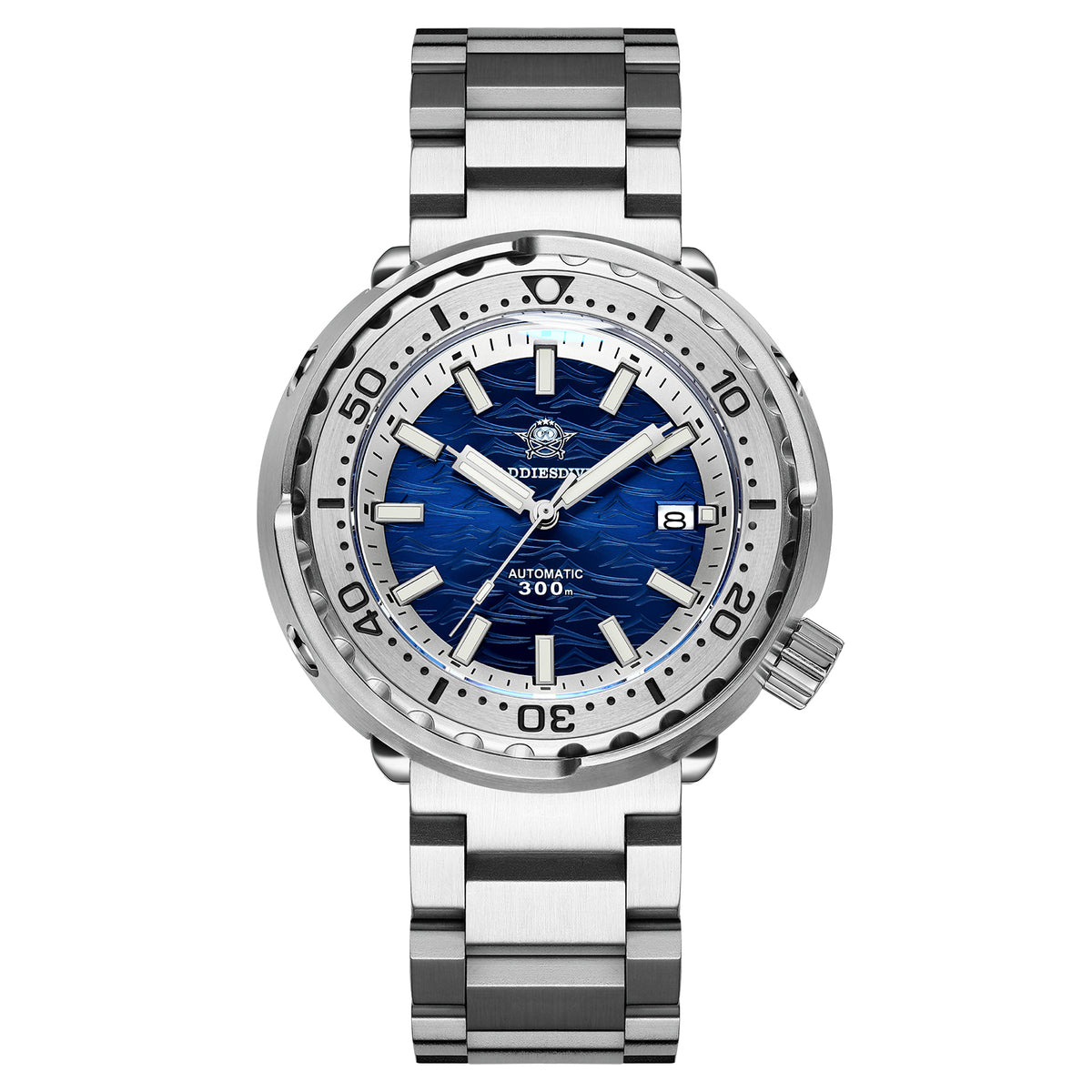 ★Speciale Capodanno★ Orologio automatico Addiesdive con cinturino in acciaio inossidabile, AD2098 Blu