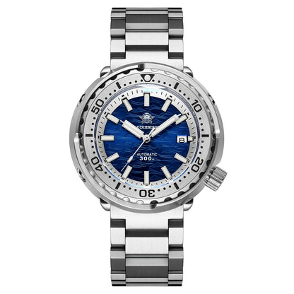 ★Speciale Capodanno★ Orologio automatico Addiesdive con cinturino in acciaio inossidabile, AD2098 Blu