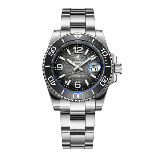 ★Magazzino italiano★Addiesdive Orologio Subacqueo Moderno da 41 mm al Quarzo con Impermeabilità 200 M, AD2513 Grigio