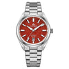 Orologio automatico di lusso AddiesKIN K010 da 40 mm con quadrante in pietra naturale e movimento Miyota 9015 Red