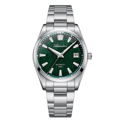 ADDIESDIVE 39mm Orologio Automatico NH35 con Quadrante 3D Bark Texture da AD2075 Verde