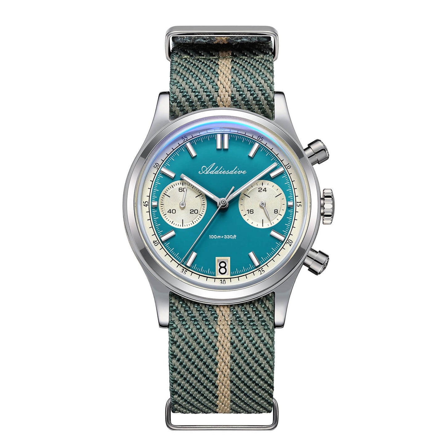 ★Saldi Anniversario★ADDIESDIVE 38mm Orologio cronografo VK64 AD2095 Blu