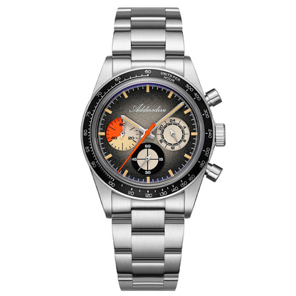 ADDIESDIVE 37mm Orologio Cronografo al Quarzo di Lusso AD2551 Nero