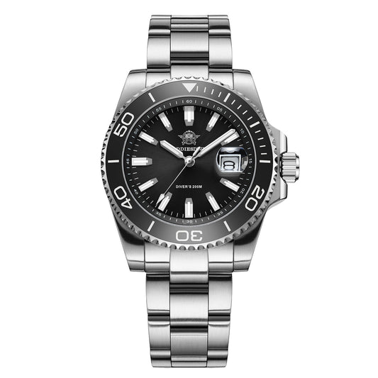 ★Speciale Capodanno★Orologio al quarzo vintage ADDIESDIVE da 41 mm, subacquei, AD2510 Nero
