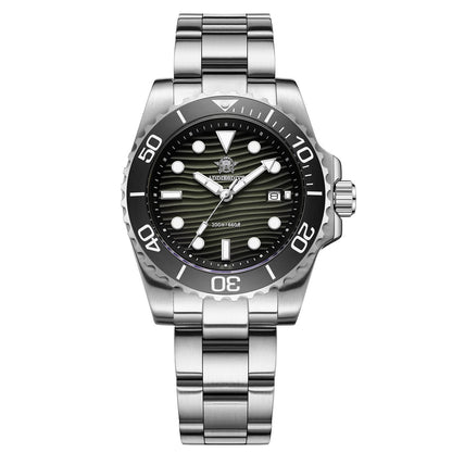 🔥SALDI D'AUTUNNO 🔥Orologio subacqueo al quarzo Addiesdive da 41 mm con quadrante a trama "deserto" AD2537 Verde