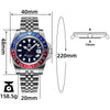 ADDIESDIVE Water Ghost Orologio Subacqueo di Lusso GMT Orologio al Quarzocon Calendario AD2050