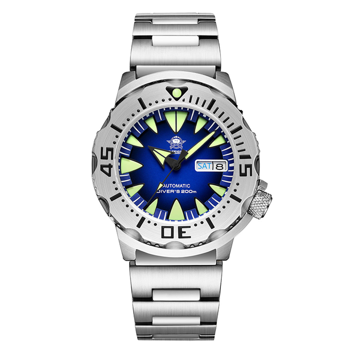 🔥SALDI D'AUTUNNO 🔥 Orologi automatici da sub ADDIESDIVE® Monster da uomo (AD2103) Blue