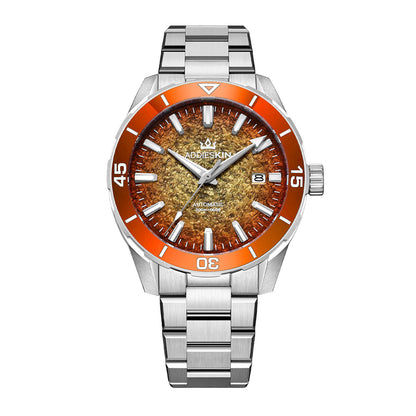 ★Saldi Anniversario★Orologio da uomo AddiesKIN di lusso da 40 mm con movimento Miyota 9015, modello K005 Arancione