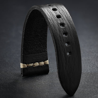 Cinturino in Pelle per Orologio ADDIESDIVE, Scegli Colore e Larghezza 20mm 22mm