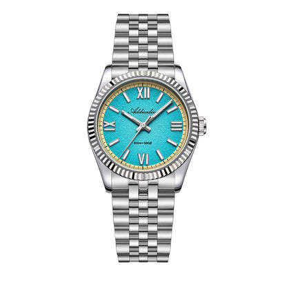 Orologio al quarzo ADDIESDIVE 36mm VH31 Summer Edition AD2535 Blu ghiaccio❄️