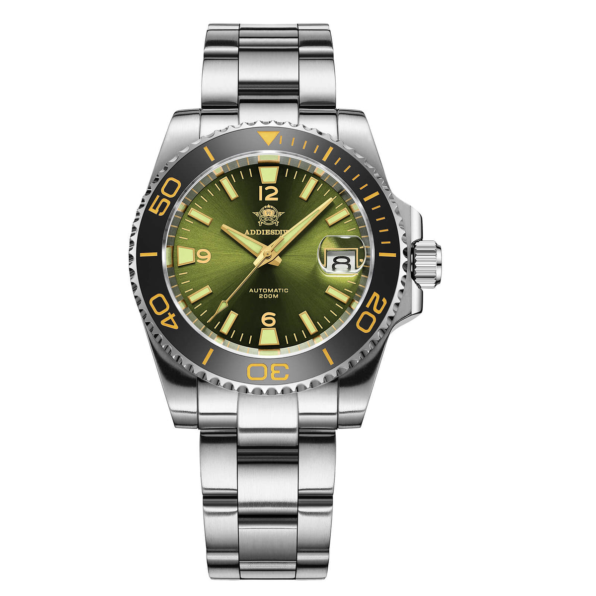 ADDIESDIVE Orologio Subacqueo Retro NH35 Sub AD2085 verde