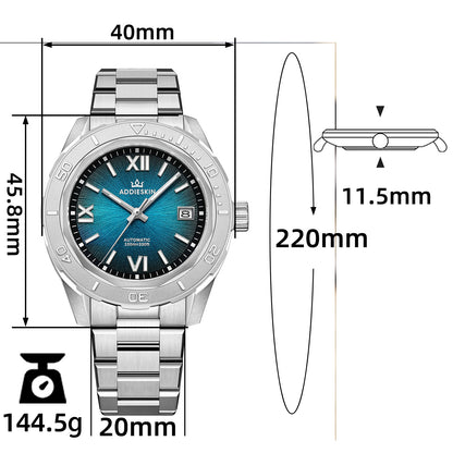 Orologio da uomo AddiesKIN K002 "Urban Mechanica" automatico 9015