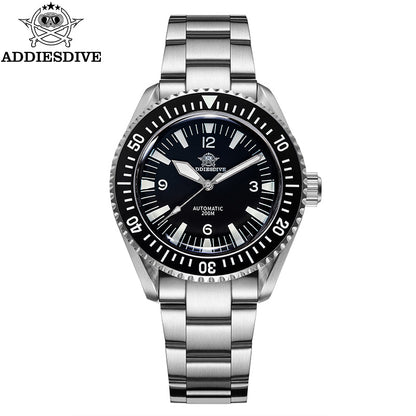 ADDIESDIVE Orologio Subacqueo Automatico Milsub AD2056 steel strap