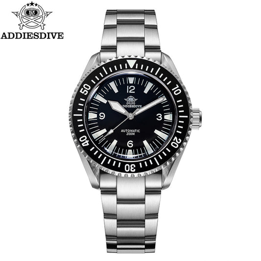 ADDIESDIVE Orologio Subacqueo Automatico Milsub AD2056 steel strap