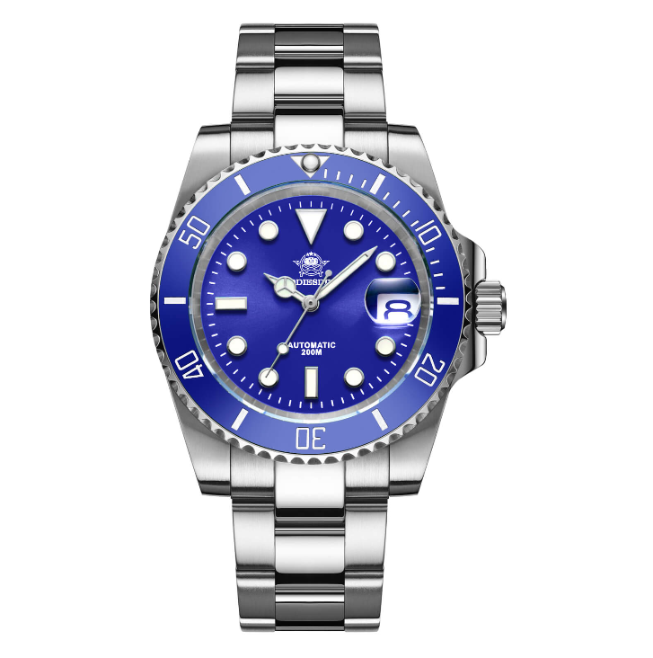 ADDIESDIVE Orologio subacqueo automatico da uomo, subacqueo 200 m, NH35A/8215 (H3AC) blu