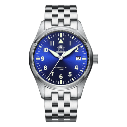 ADDIESDIVE® Pilot watch|movimento automatico NH35A Nastro in acciaio (MY-H2) Ble Cinturino in acciaio NH35