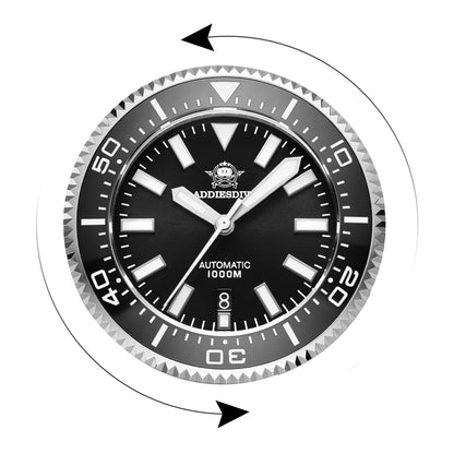 ★Magazzino italiano★Orologio subacqueo professionale ADDIESDIVE 1000m, movimento 8215, 45mm (AD2523)