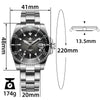 ADDIESDIVE Orologio Subacqueo in Acciaio inossidabile AD2078