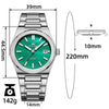 Orologio da uomo AddiesKIN K008 con quadrante in madreperla da 39 mm e movimento Miyota 9015.