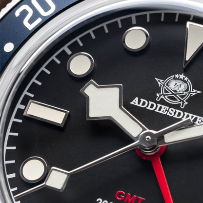★Saldi Anniversario★ADDIESDIVE 39mm Orologio al Quarzo BB58 GMT AD2044