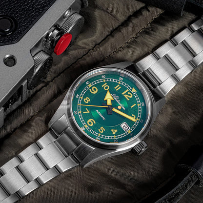 ★Xmas Special Offers★ADDIESDIVE 39mm Explore Orologio Meccanico Retrò da Uomo AD2055