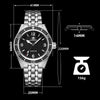 ADDIESDIVE Orologio al Quarzo da 41 mm Movimento VH31 （AD2033）