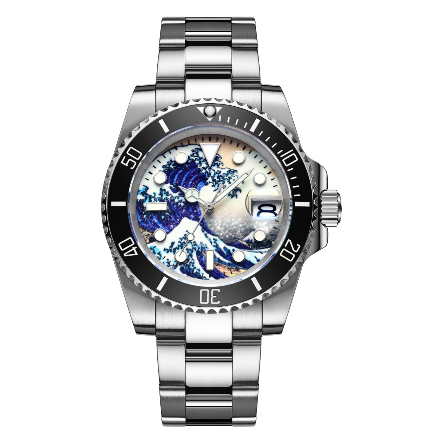 ADDIESDIVE Orologio Subacqueo Great Wave Sub (H3AC-Surf) nero