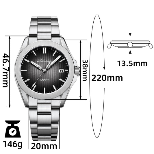 ★Offerte settimanali★ADDIESDIVE 38mm Orologio Automatico NH35 AD2080