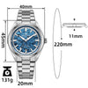 AddiesKIN 40mm Orologio Automatico di Lusso con Quadrante in Titanio Cristallizzato e Movimento Miyota 9015 (Modello K006)