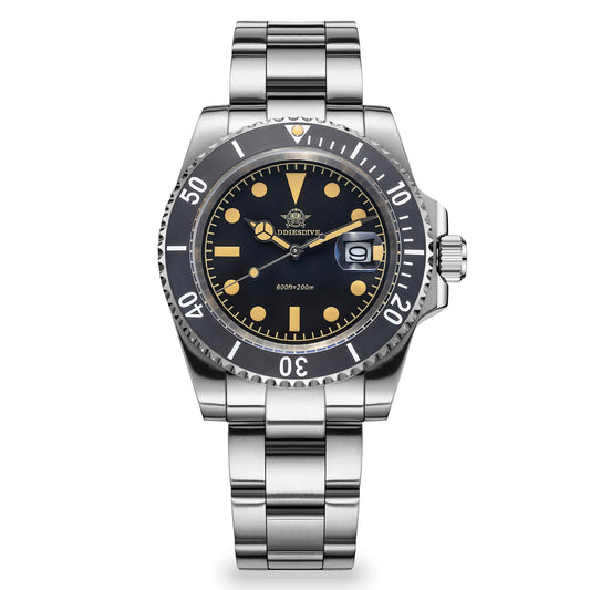 ★Saldi Anniversario★ADDIESDIVE Orologio al Quarzo Retro Sub AD2054 nero