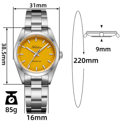 Orologio da donna di lusso Addies, al quarzo, in acciaio inossidabile, 31 mm – AW25903