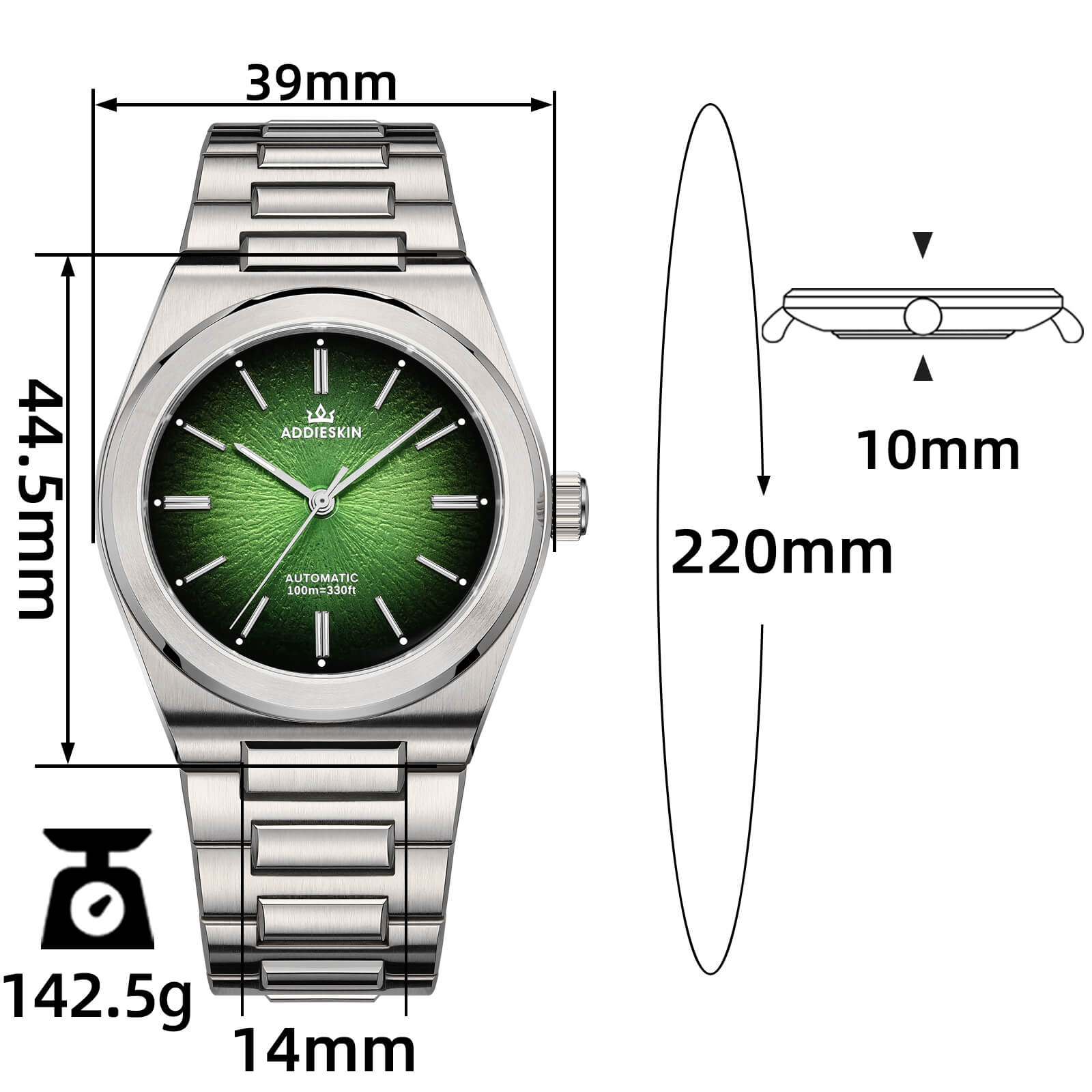AddiesKIN K001 "Eye of Exploration" – Orologio Automatico da Uomo con Movimento 9015