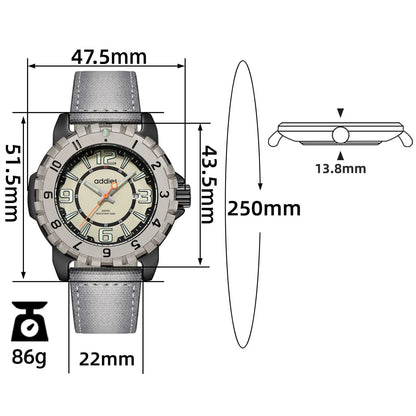 ADDIES Orologio Sportivo al Quarzo MY-057, Impermeabile Fino a 50 m